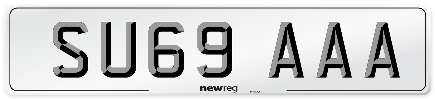 SU69 AAA Number Plate from New Reg